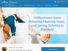 Tablet Screenshot of maler-hans-schmitz.de
